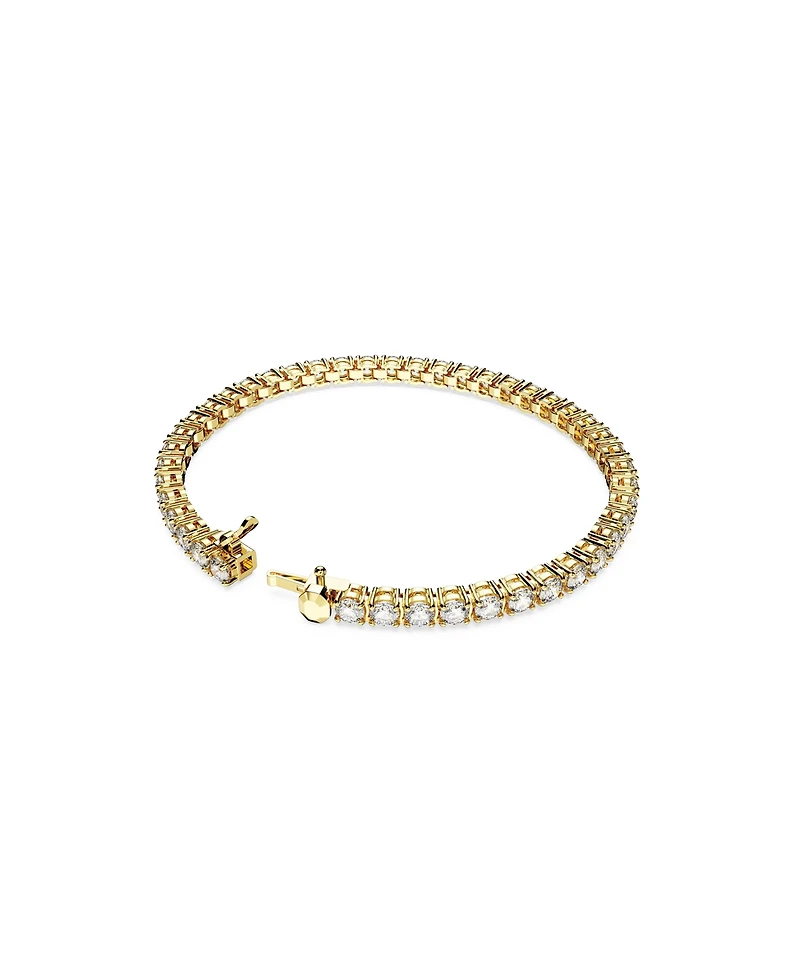 Swarovski Crystal Round Cut Matrix Tennis Bracelet