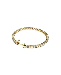 Swarovski Crystal Round Cut Matrix Tennis Bracelet