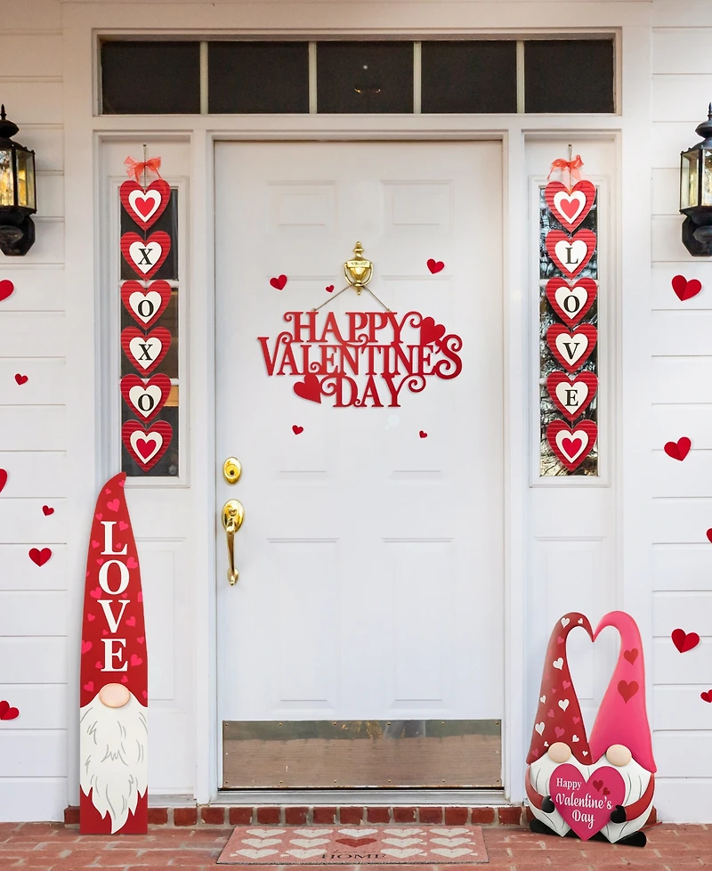 Glitzhome 24" L Metal "Happy Valentine'S Day" Wall Decor