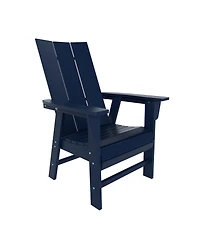 WestinTrends 5 Piece Outdoor Patio Dining Square Table and Modern Armchair Set