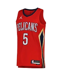 Men's Jordan Herbert Jones Red New Orleans Pelicans Replica Swingman Jersey - Statement Edition