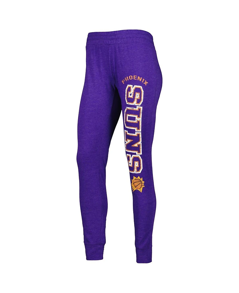 Women's Concepts Sport Heather Purple Phoenix Suns Team Hoodie and Pants Sleep Set