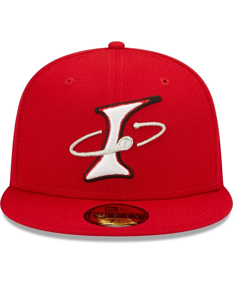 Men's New Era Red Albuquerque Isotopes Alternate Logo Authentic Collection 59FIFTY Fitted Hat