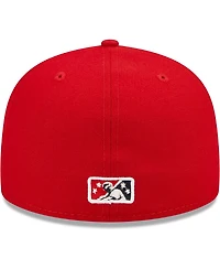 Men's New Era Red Albuquerque Isotopes Alternate Logo Authentic Collection 59FIFTY Fitted Hat