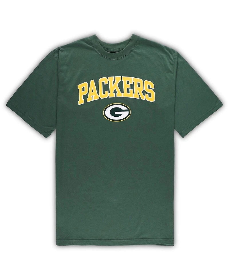 Men's Concepts Sport Green, Heather Gray Green Bay Packers Big and Tall T-shirt and Pants Sleep Set