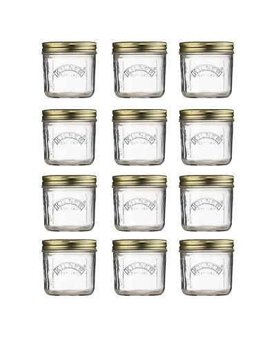Kilner Wide Mouth Canning Jar 7 oz, Set of 12