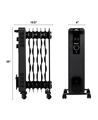 1500W Oil-Filled Heater Portable Radiator Space