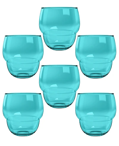 Abode Homewares Stacking Bubble Tumbler Cobalt Set of 6