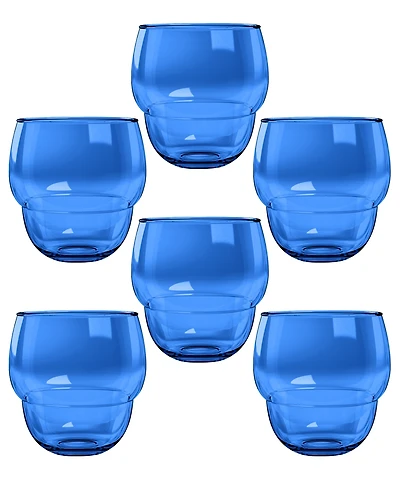 Abode Homewares Stacking Bubble Tumbler Cobalt Set of 6