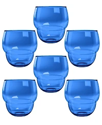 Abode Homewares Stacking Bubble Tumbler Cobalt Set of 6