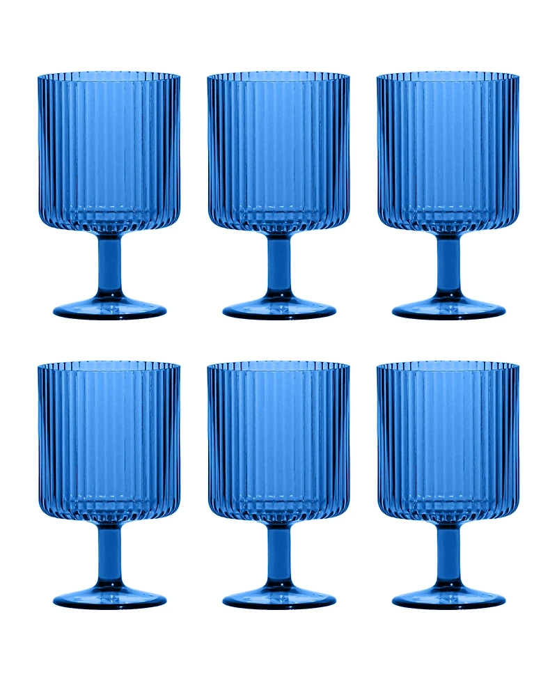 Abode Homewares Mesa Stacking Wine Goblet Set of 6