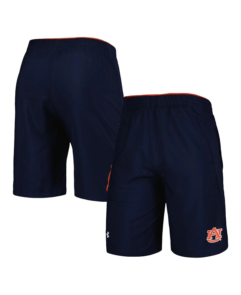 Men's Under Armour Navy Auburn Tigers Woven Shorts