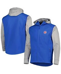 Men's Dunbrooke Royal, Heather Gray Chicago Cubs Alpha Full-Zip Jacket
