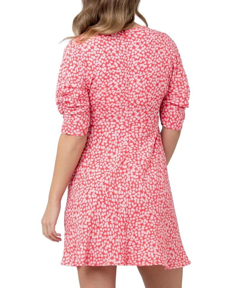 Ripe Maternity Maternity Harriet Tie Front Mini Dress
