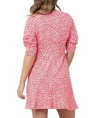 Ripe Maternity Maternity Harriet Tie Front Mini Dress