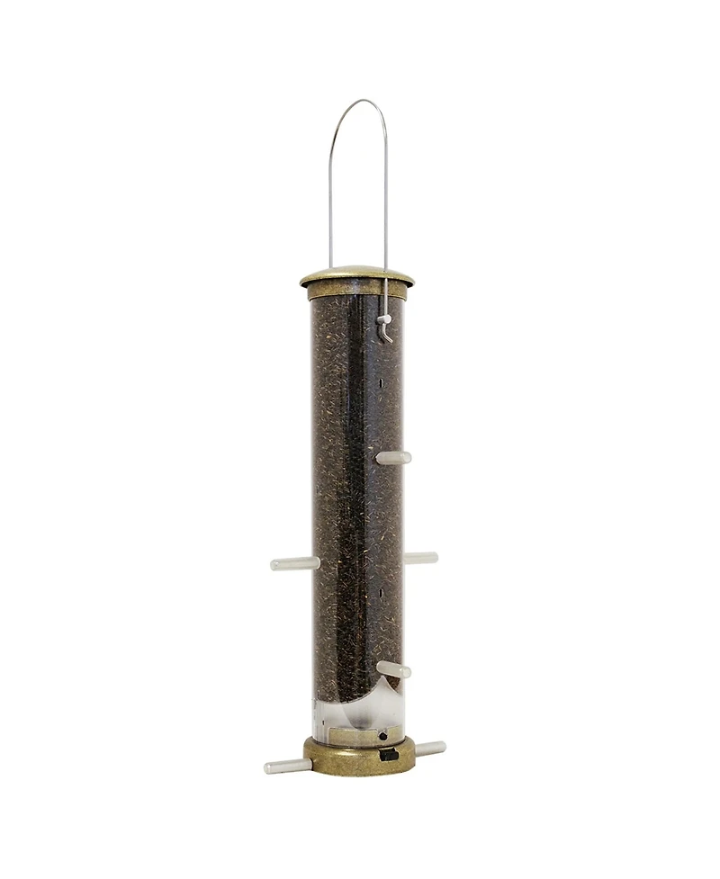 Aspects (ASP402) Quick-Clean Nyjer Tube Bird Feeder, Medium, Antique Brass