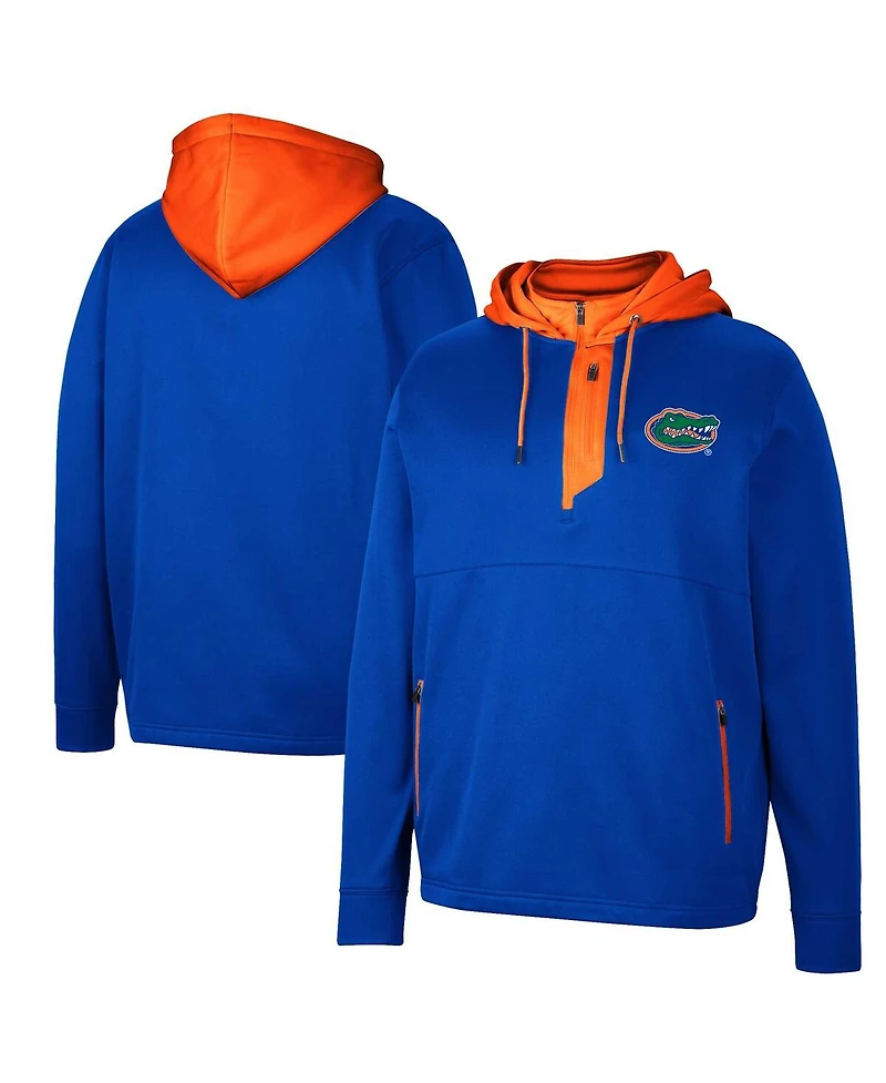 Men's Colosseum Florida Gators Luge 3.0 Quarter-Zip Hoodie