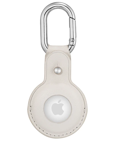 WITHit Gray Leather Cover designed for Apple AirTag