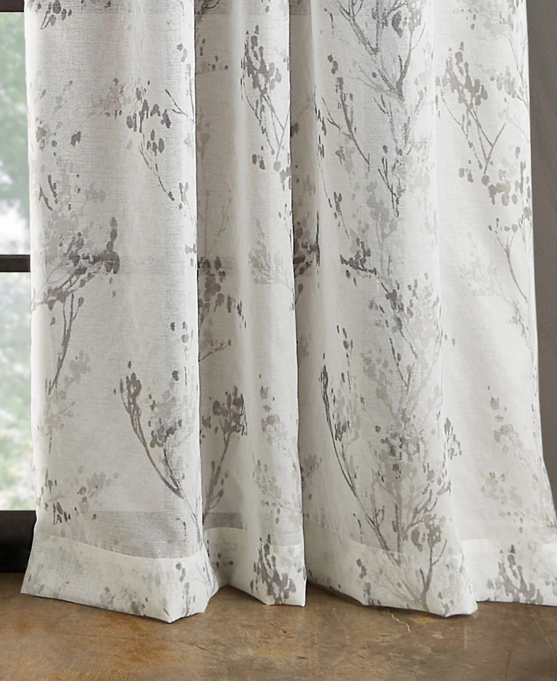Dkny Atlanta Sheer Poletop 2 Piece Window Panel, 96" x 50"