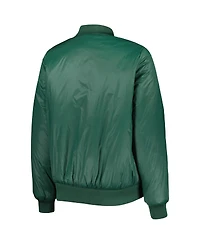 Women's G-iii 4Her by Carl Banks Oatmeal and Green Bay Packers Switchback Reversible Full-Zip Jacket