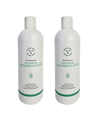 JoJo Modern Pets Dr. Theo's Dog Shampoo - Oatmeal, Cucumber & Aloe - 16 oz (2-Pack)