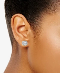 Diamond Cluster Stud Earrings (1/2 ct. t.w.) in 14k White Gold