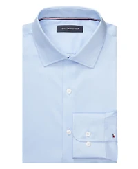 Tommy Hilfiger Men's Th Flex Slim Fit Wrinkle Free Stretch Twill Dress Shirt