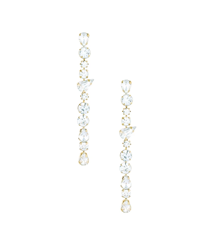 Ettika Ice Drop 18K Gold Plated Dangle Earrings