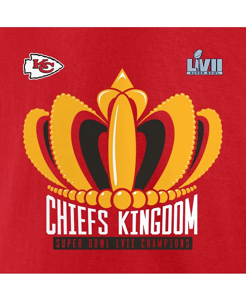Men's Fanatics Red Kansas City Chiefs Super Bowl Lvii Champions Big and Tall Hometown Last Standing T-shirt