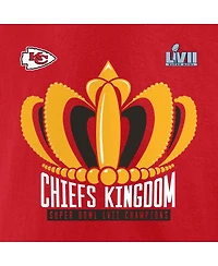 Men's Fanatics Red Kansas City Chiefs Super Bowl Lvii Champions Big and Tall Hometown Last Standing T-shirt