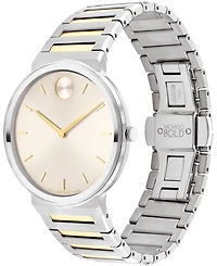 Movado Men's Bold Horizon Swiss Quartz Two Tone Stainless Steel Watch 40mm