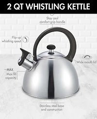 Primula Stainless Steel 2 Quart Whistling Kettle