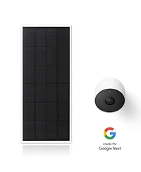 Wasserstein Solar Panel for Google Nest Cam Outdoor or Indoor, Battery - 2.5W Solar Power - Made for Google Nest (2 Pack)