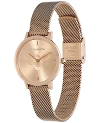 Olivia Burton Women's Ultra Slim Bee Carnation Gold-Tone Steel Watch 28mm