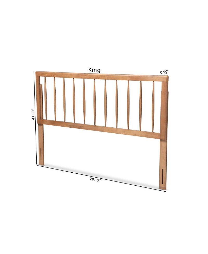 Baxton Studio Valin Modern and Contemporary King Size Finished Wood Headboard