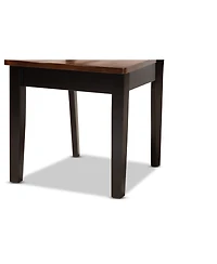 Baxton Studio Nicolette Modern and Contemporary 2-Piece Two-Tone and Finished Wood Dining Chair Set