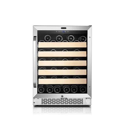 Whynter 24" Built-In Stainless Steel 54 Bottle Wine Refrigerator Cooler