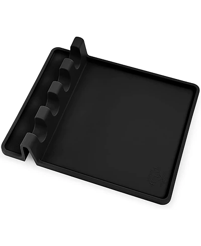 Silicone Utensil Rest with Drip Pad for Multiple Utensils