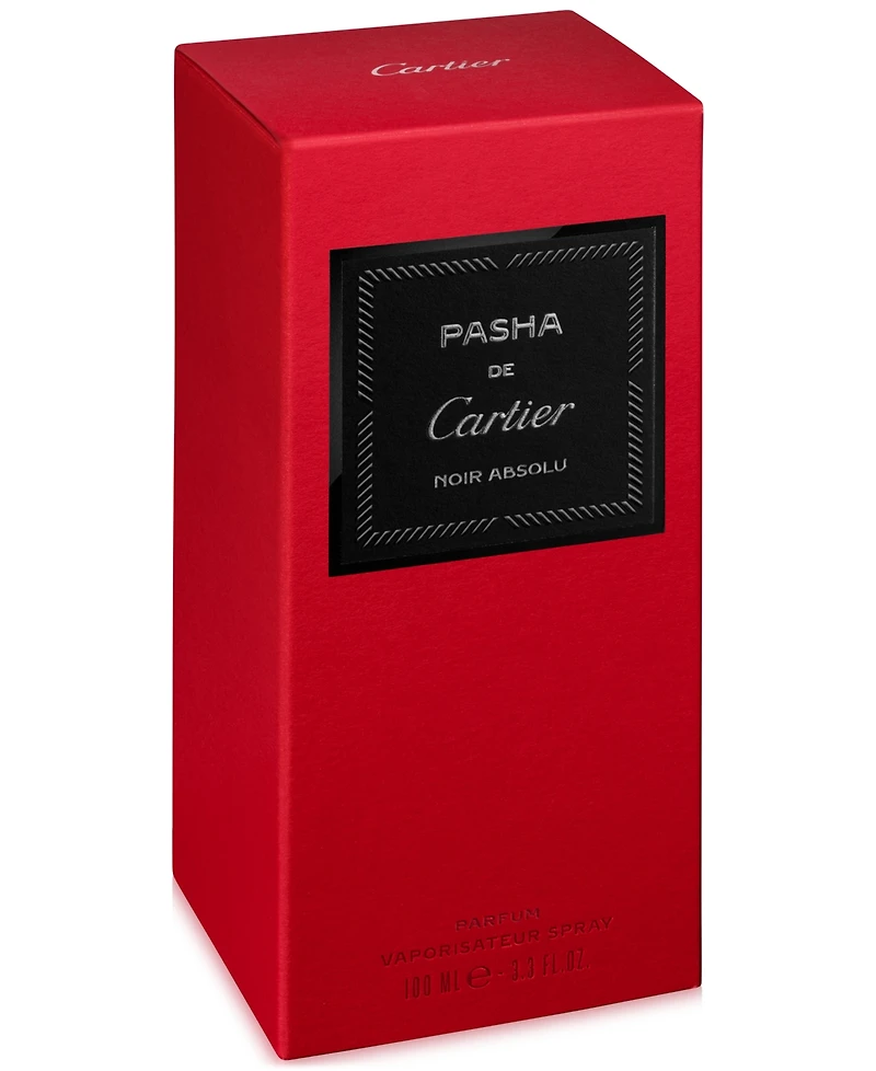 Cartier Men's Pasha Noir Absolu Parfum Spray, 3.3 oz.