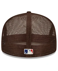 Men's New Era x Fear of God Brown Mesh 59FIFTY Fitted Hat