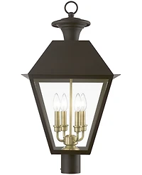 Livex Wentworth 4 Light Outdoor Extra Large Post Top Lantern