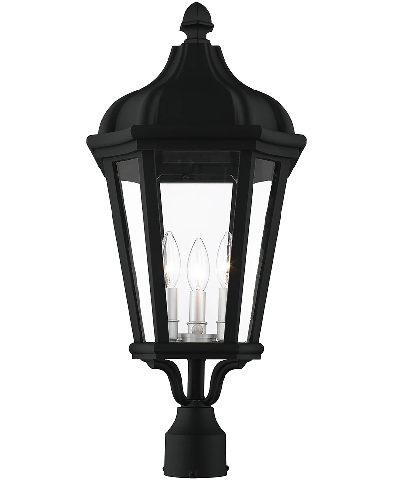 Livex Morgan 3 Light Outdoor Post Top Lantern