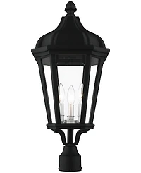 Livex Morgan 3 Light Outdoor Post Top Lantern