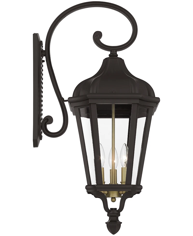 Livex Morgan 3 Light Outdoor Wall Lantern