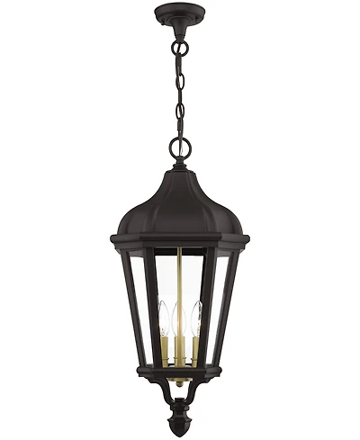 Livex Morgan 3 Light Outdoor Pendant Lantern