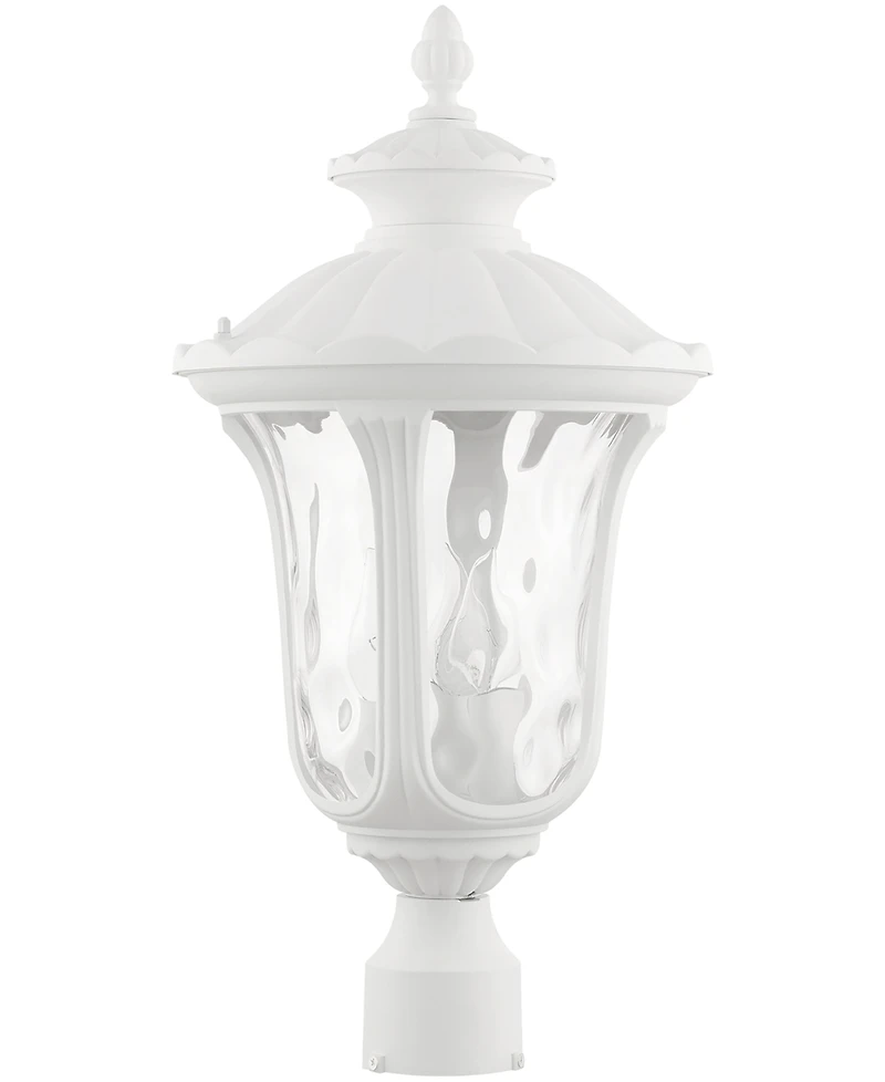 Livex Oxford 3 Light Outdoor Post Top Lantern