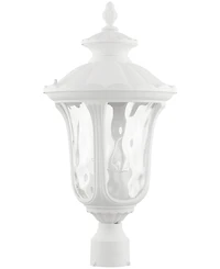 Livex Oxford 3 Light Outdoor Post Top Lantern