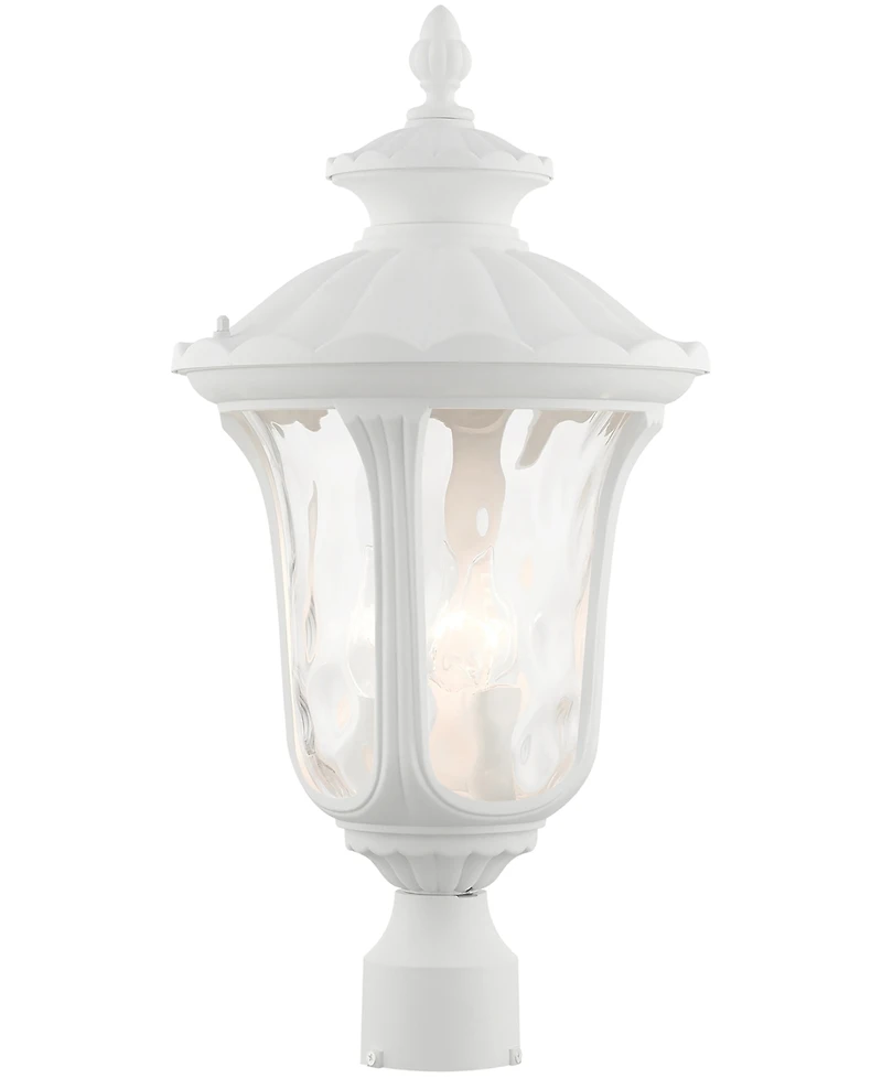 Livex Oxford 3 Light Outdoor Post Top Lantern