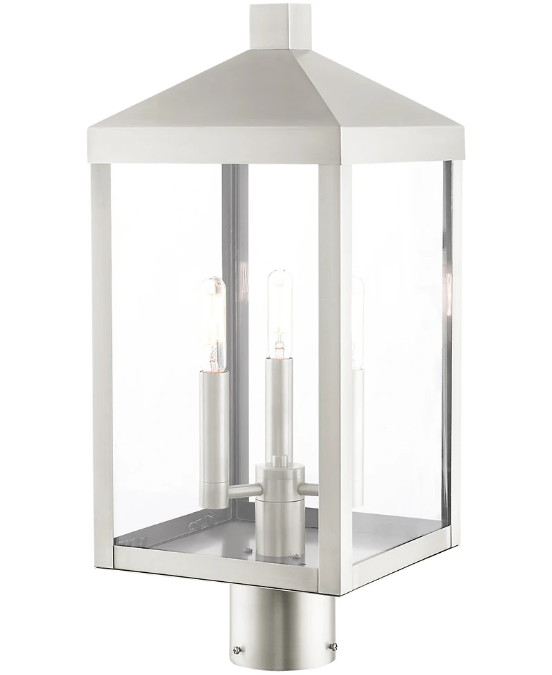 Livex Nyack 3 Light Outdoor Post Top Lantern