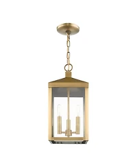 Livex Nyack 3 Light Outdoor Pendant Lantern